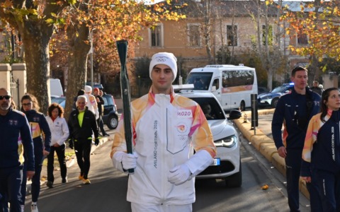 La torcia olimpica attraversa la Toscana