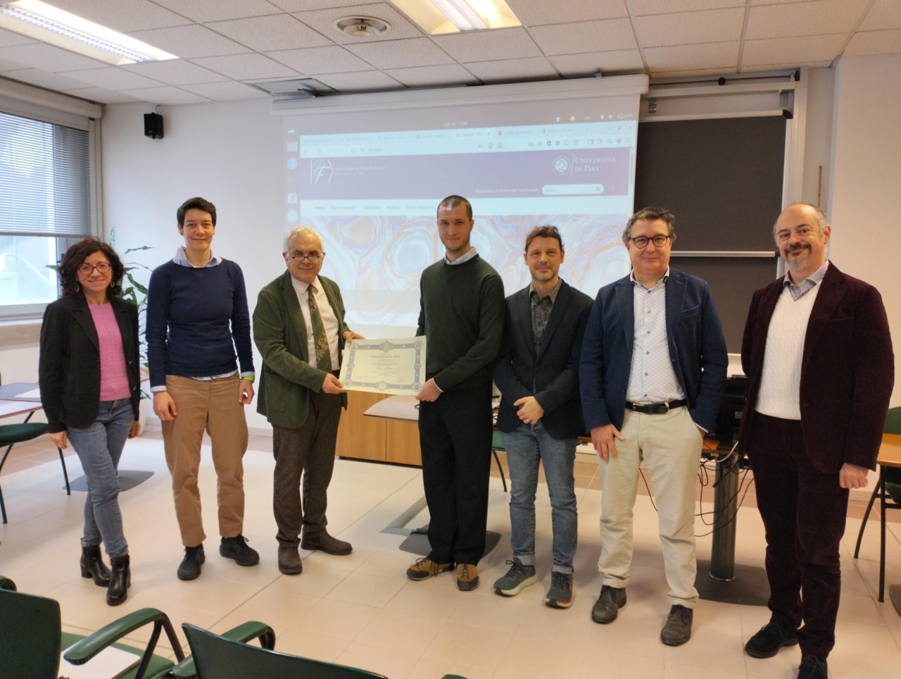 Lapo Moggi, primo dottore magistrale del programma Mainz-Pisa in Fisica