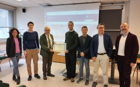 Lapo Moggi, primo dottore magistrale del programma Mainz-Pisa in Fisica